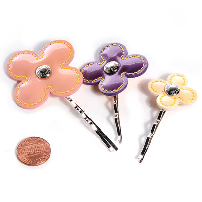 Louis Vuitton Vernis Fleur Hair Pin Barettes 2 of 6
