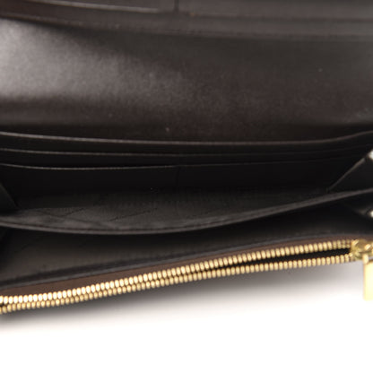 Burberry Haymarket Check Penrose Continental Wallet Chocolate 5 of 9