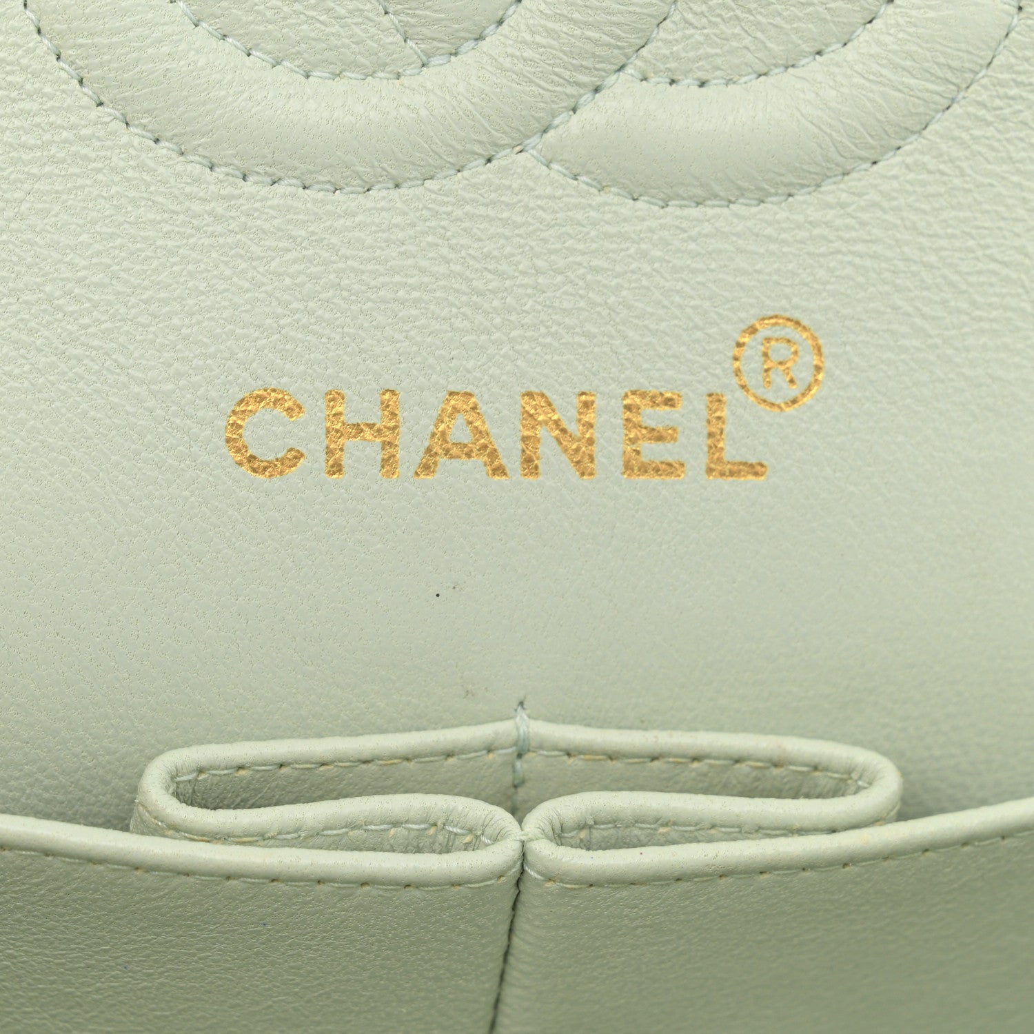 Chanel Lambskin Quilted Small Double Flap Light Green 6 of 16