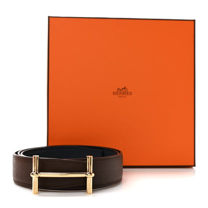Hermes Epsom 40mm H d'Ancre Belt 80 32 Chocolate Black 5 of 5