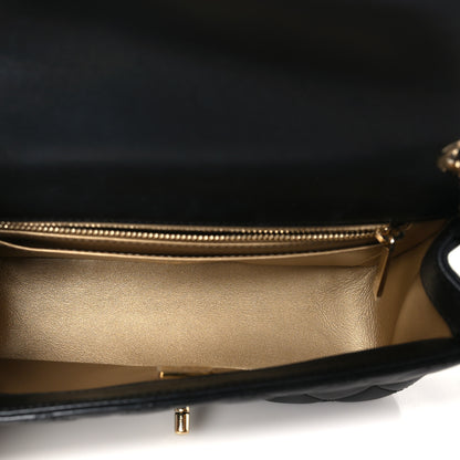 Chanel Lambskin Quilted Enamel Mini Rectangular Pearl Crush Flap Black 5 of 11