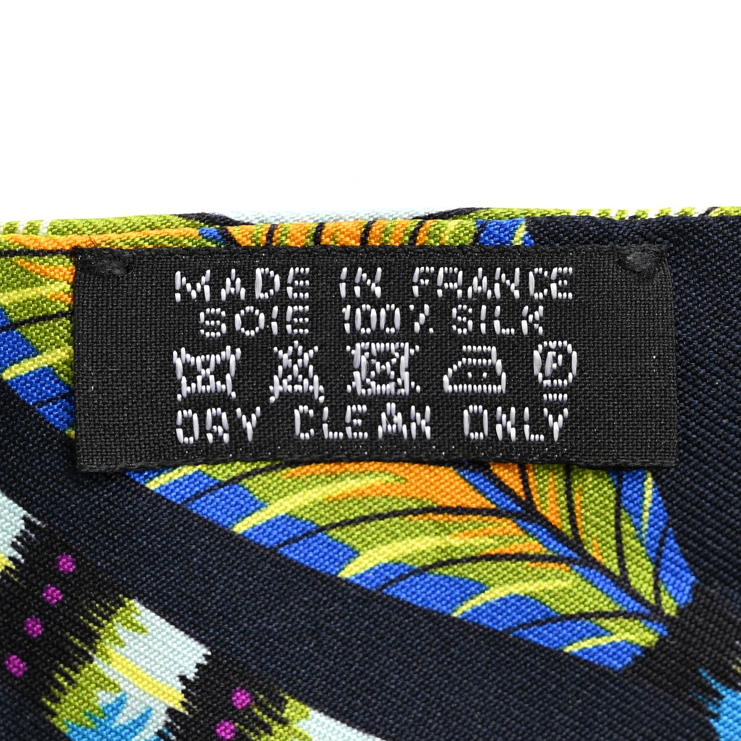 Hermes Silk The Savana Dance Twilly Black Vert Multicolor 4 of 4