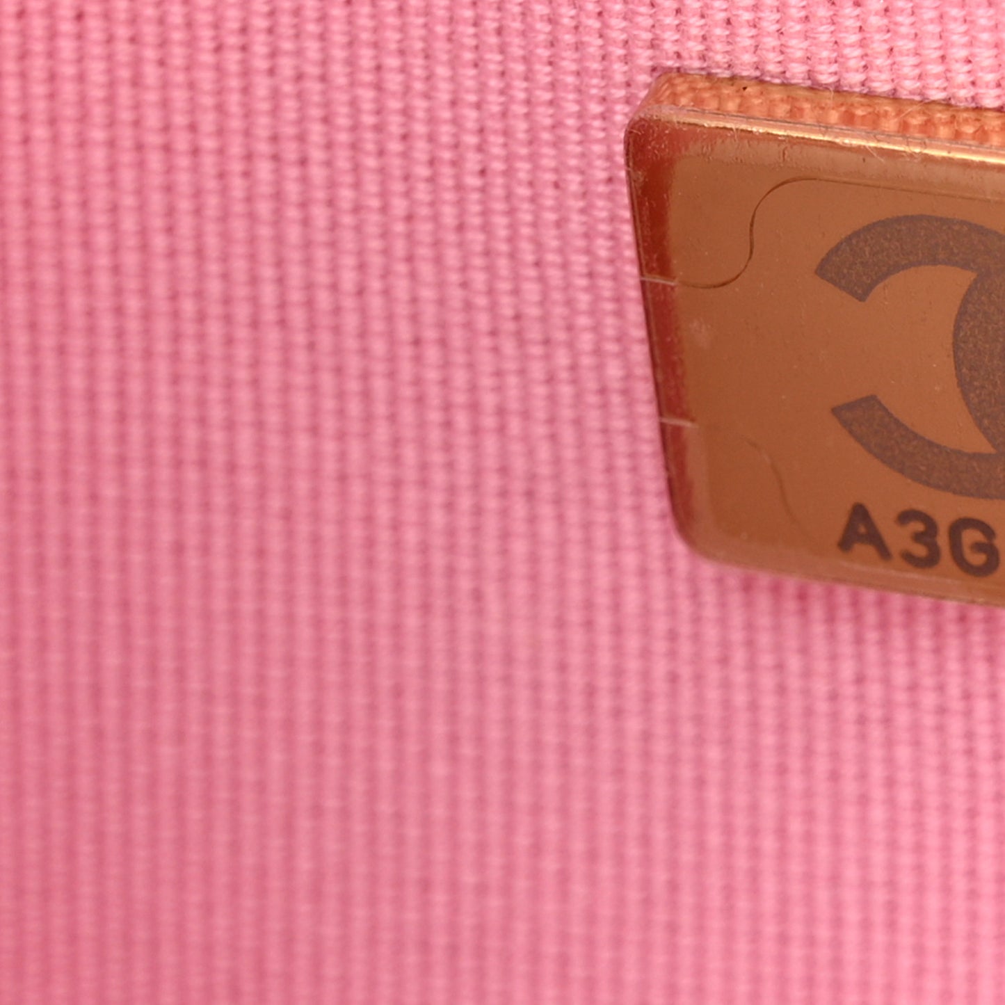 Raffia Chain Venice Beach Flap Bag Beige Pink