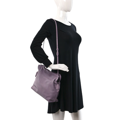 Loewe Nappa Flamenco Knot Clutch Pale Aubergine Glaze 2 of 8