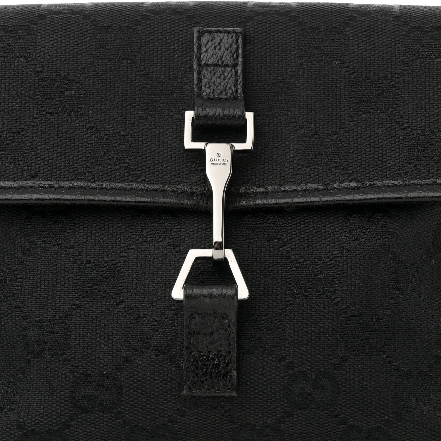 Gucci GG Monogram Web Flight Belt Bag Black 8 of 12