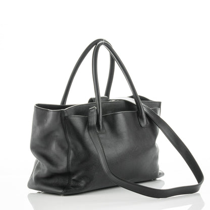 Chanel Calfskin Cerf Executive Shopper Tote Black 3 of 9