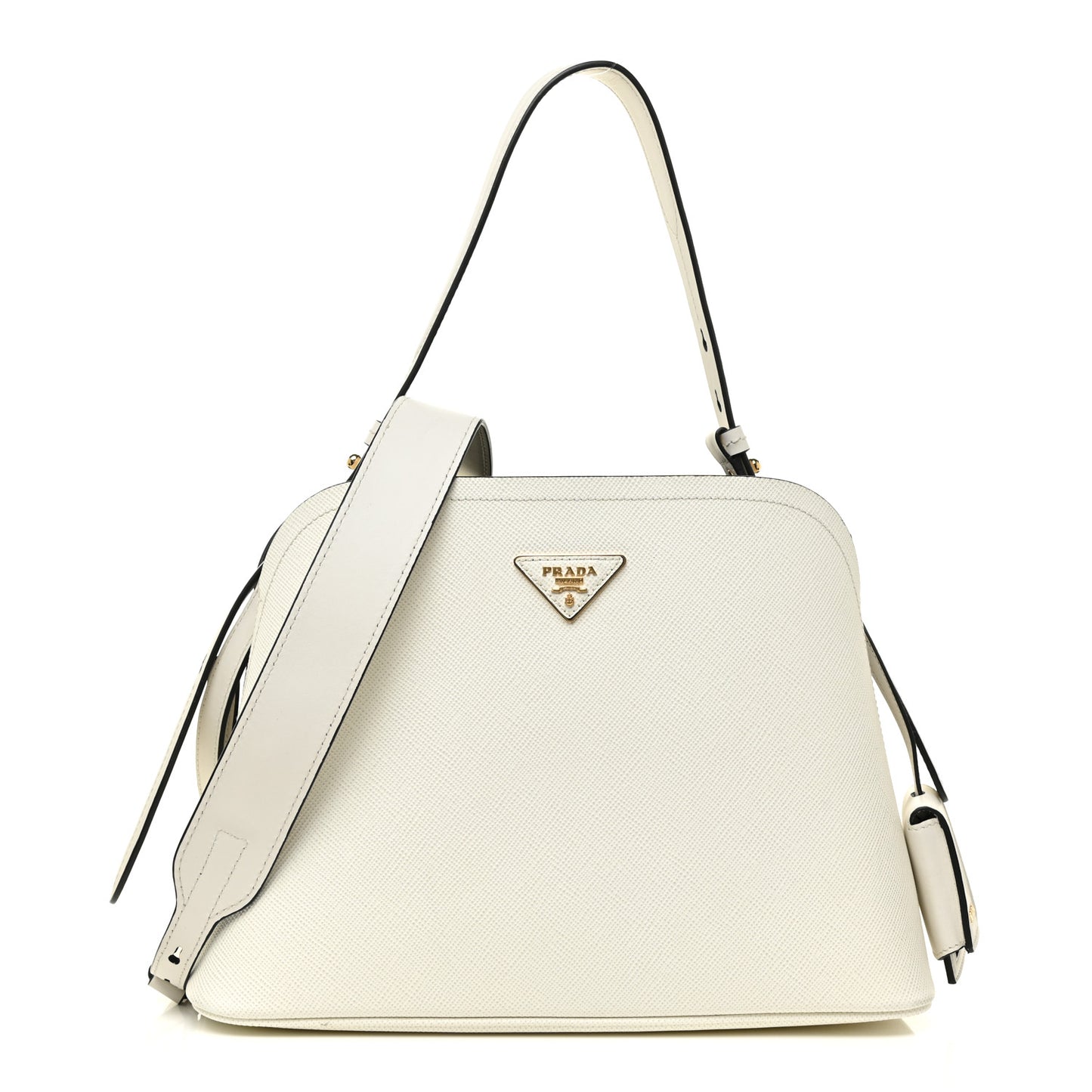 Saffiano Cuir Medium Matinee Tote Cloudy Grey