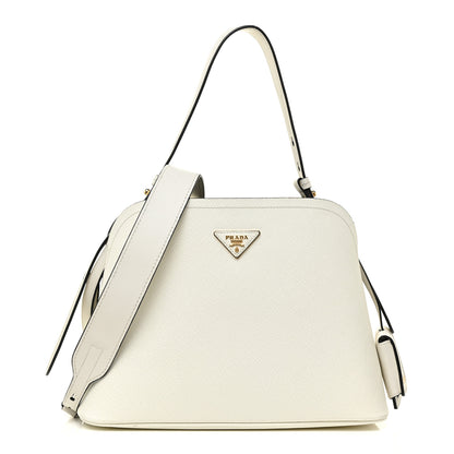 Prada Saffiano Cuir Medium Matinee Tote Cloudy Grey 1 of 15