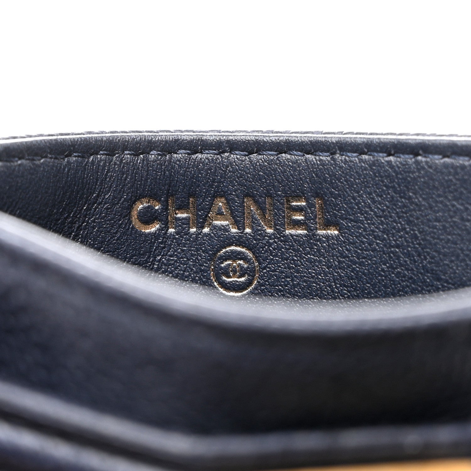 Chanel Caviar Quilted Boy Card Holder Blue 7 of 9