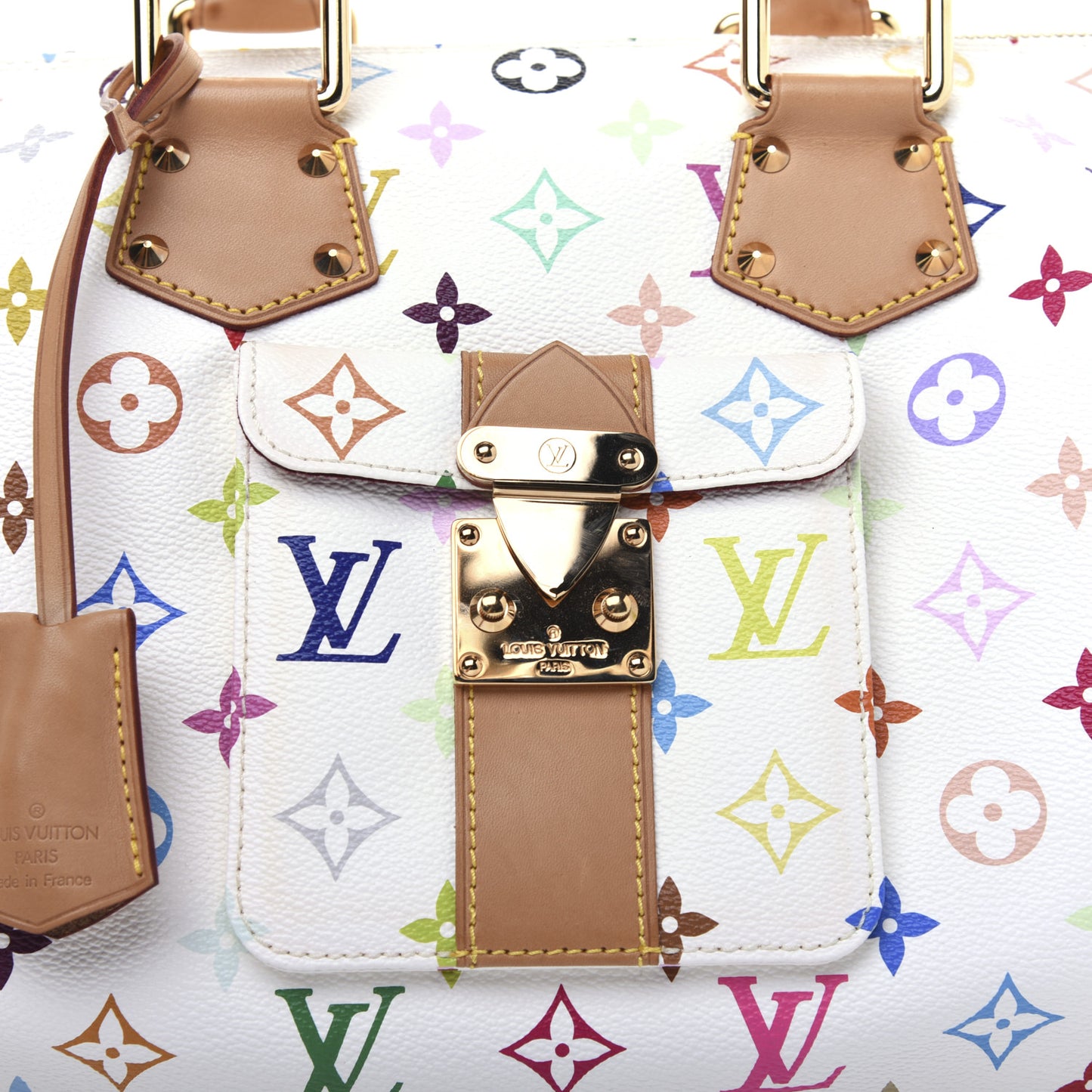 Monogram Multicolor Speedy 30 White