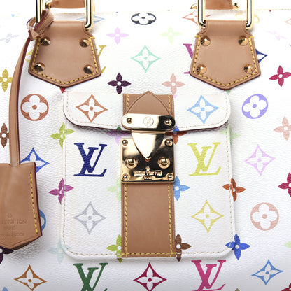 Louis Vuitton Monogram Multicolor Speedy 30 White 9 of 20