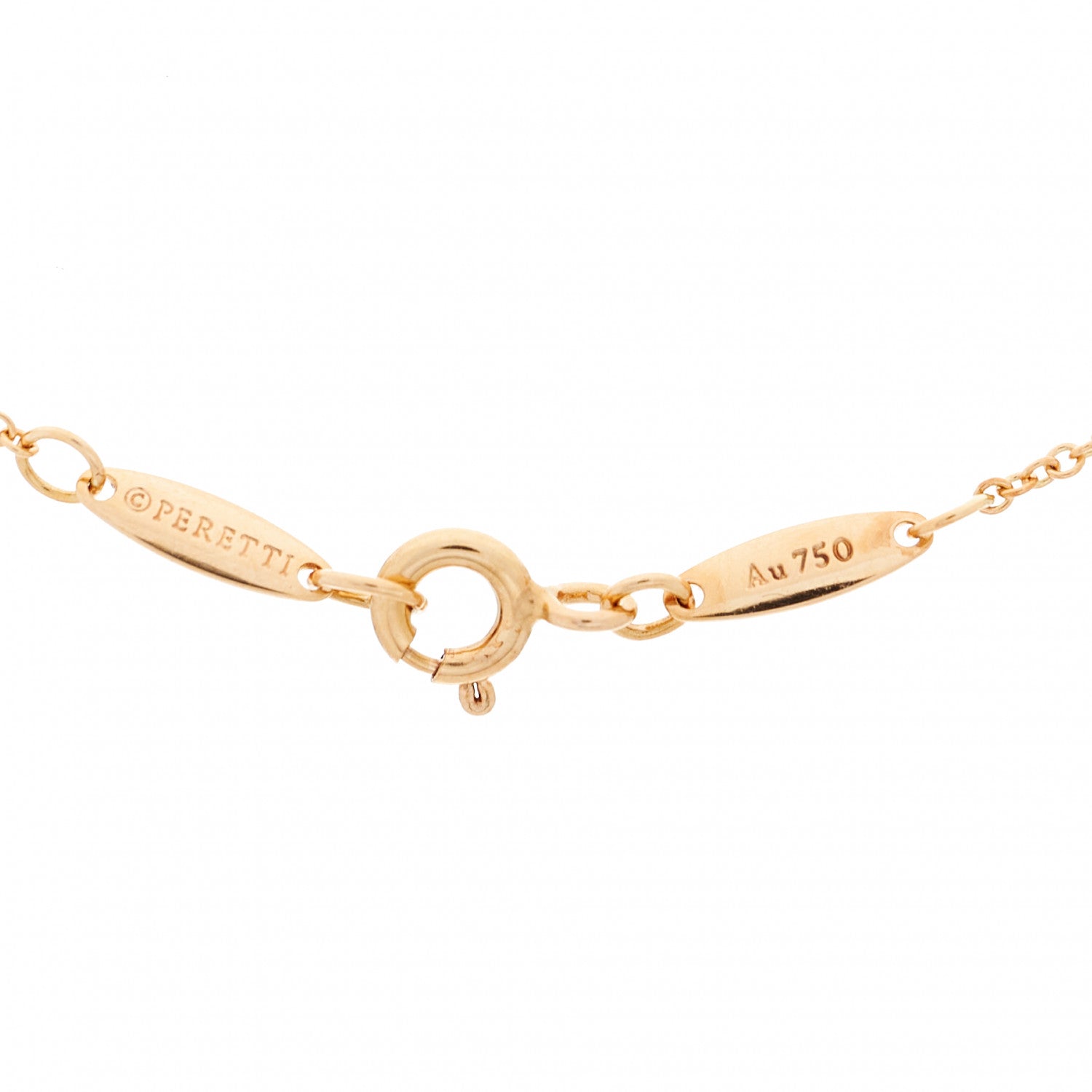 Tiffany 18K Rose Gold Diamond .07ct Elsa Peretti Diamonds by the Yard Pendant Necklace 5 of 5