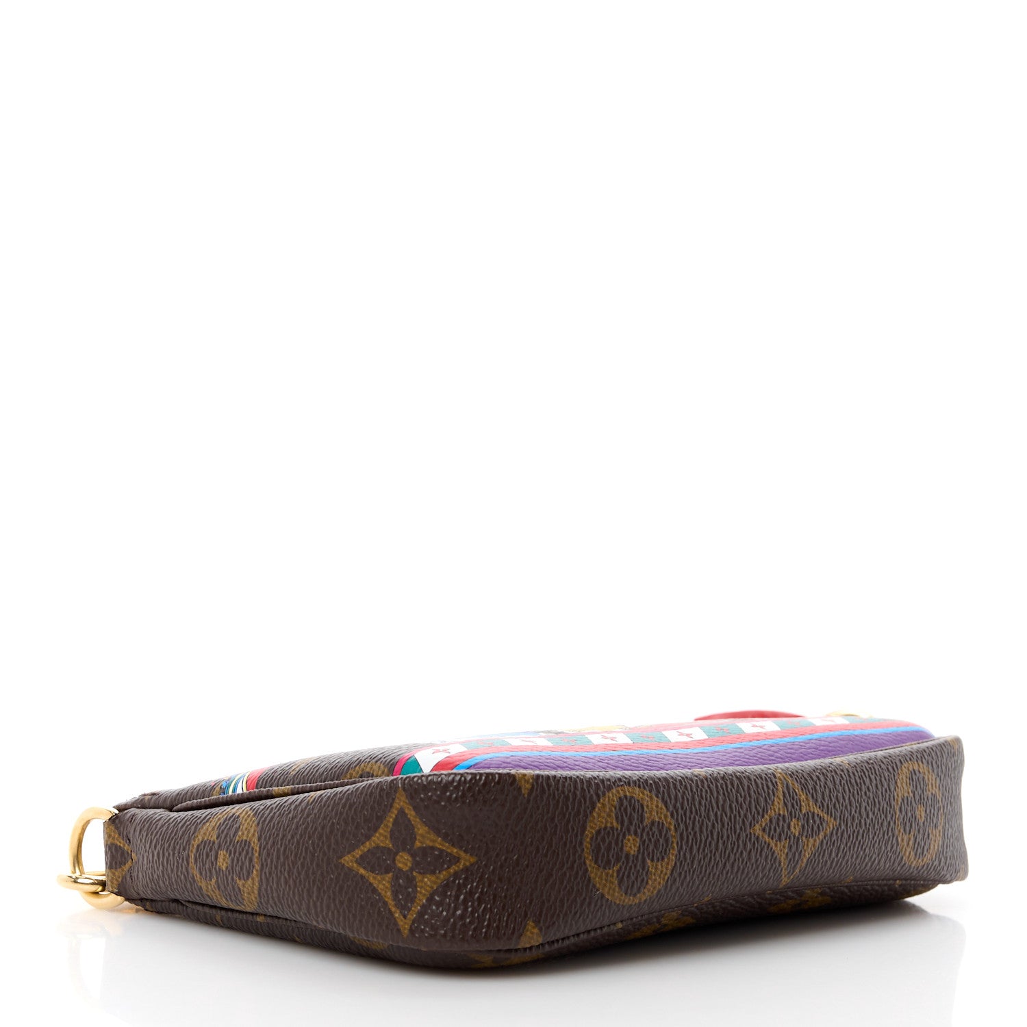 Louis Vuitton LOUIS VUITTON Monogram 2020 Christmas Animation Bumper Cars Mini Pochette Accessories Coquelicot 4 of 10