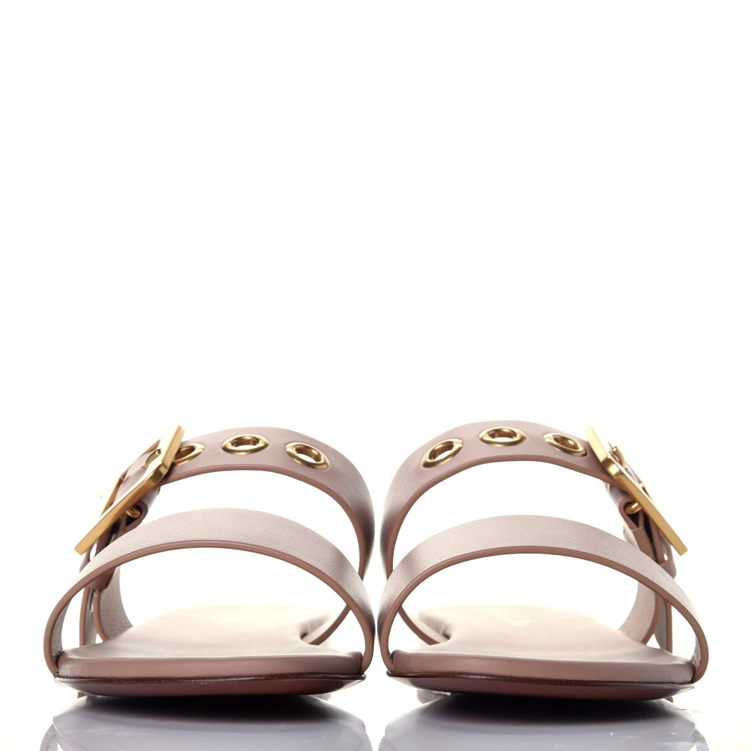 Christian Dior Calfskin D-Dior Slide Sandals 39 Rose De Vents 2 of 8