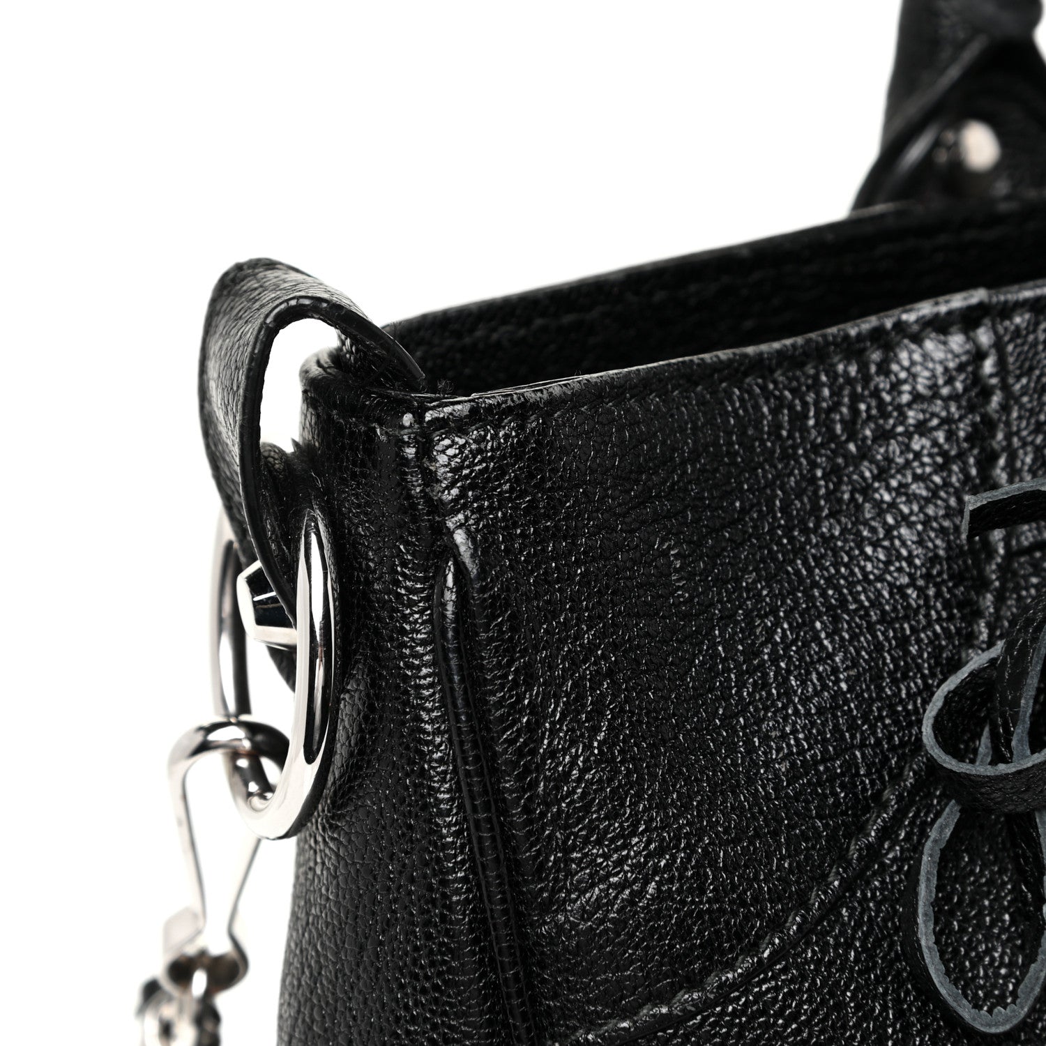 Balenciaga Chevre Silver Metallic Edge Hardware Velo Black 11 of 28