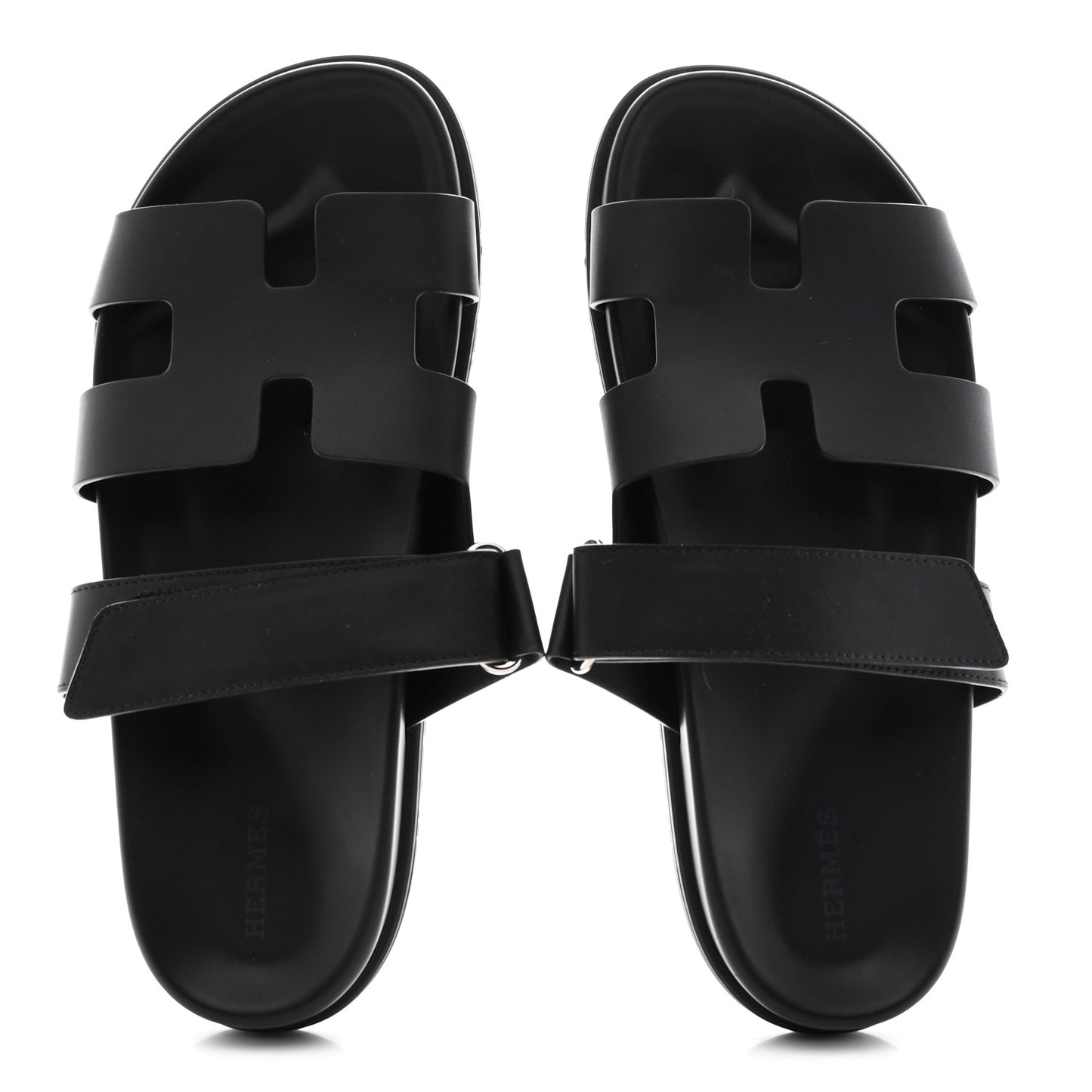 Calfskin Womens Chypre Sandals 40.5 Black