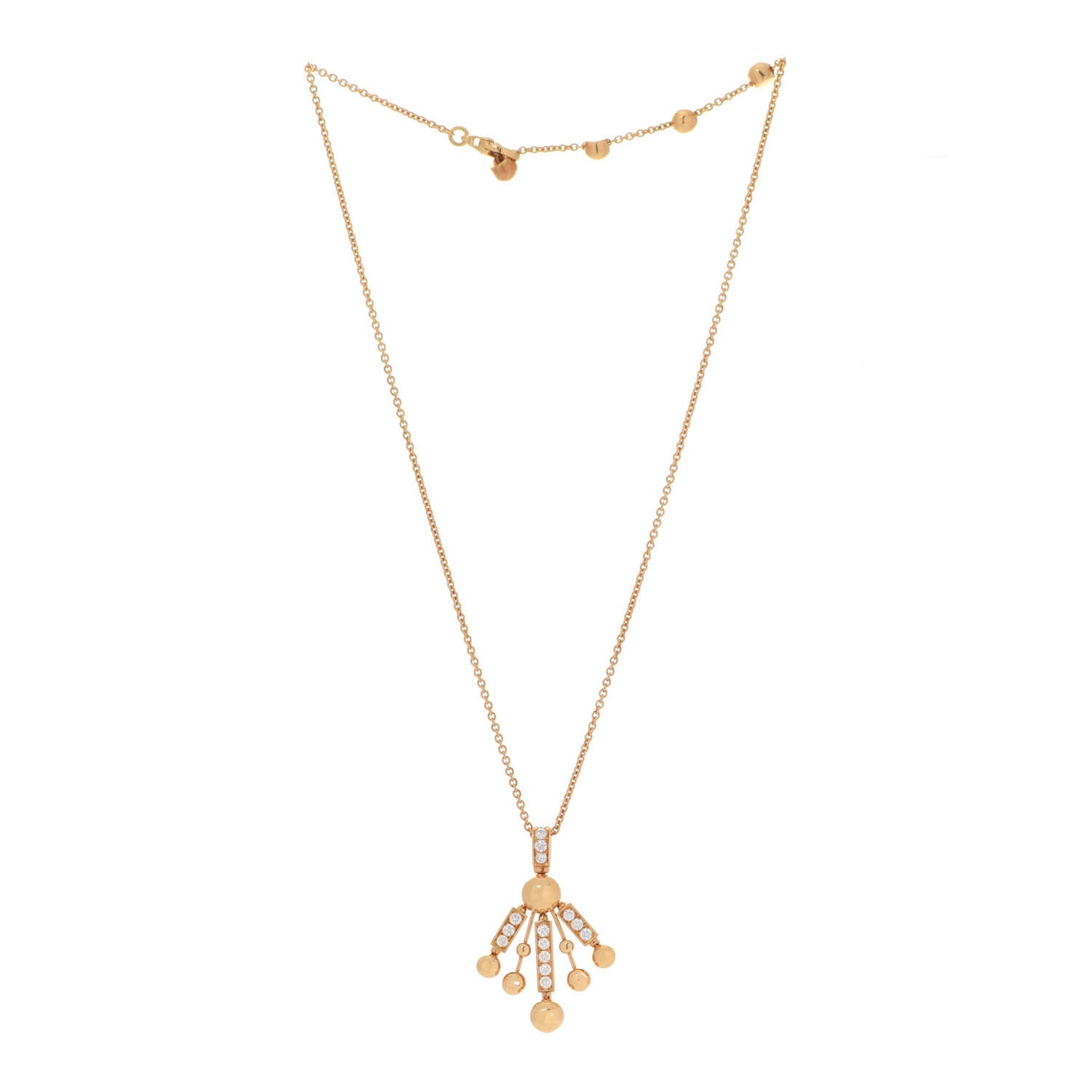 18K Yellow Gold Diamond Astrale Fireworks Necklace
