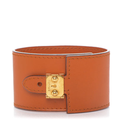 Hermes Chamonix Vegas Lock Wide Cuff M Potiron Orange 1 of 4