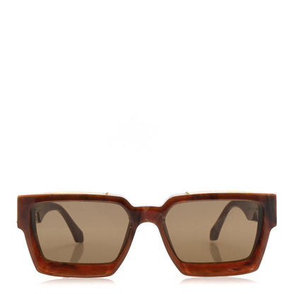 Louis Vuitton Acetate Metal 1.1 Millionaires Sunglasses Z1337W Brown 2 of 8
