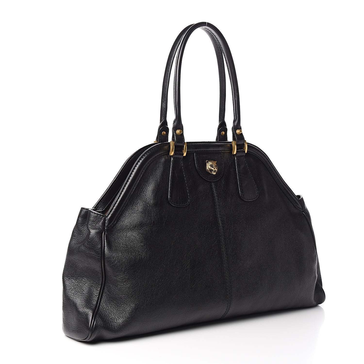 Gucci Calfskin Large Re(Belle) Top Handle Bag Black 3 of 10