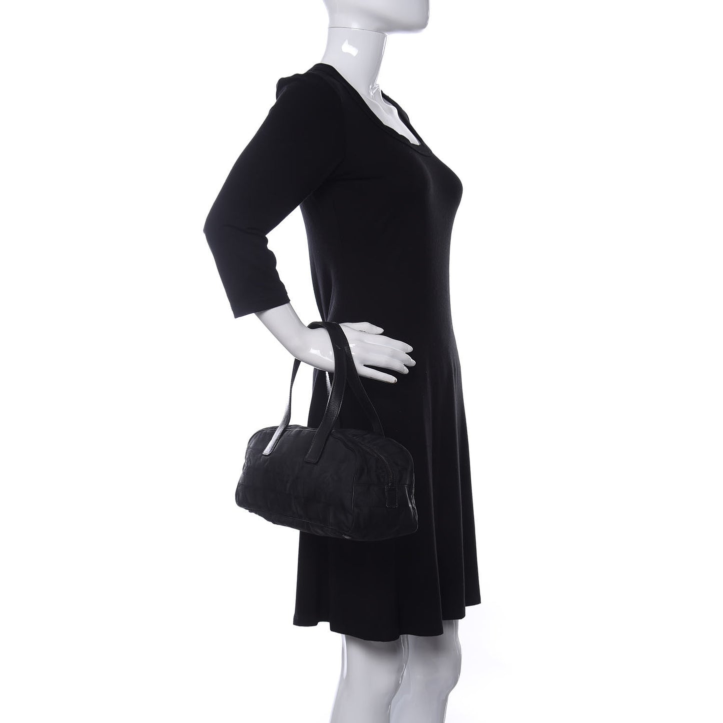 Nylon Travel Bowler Black