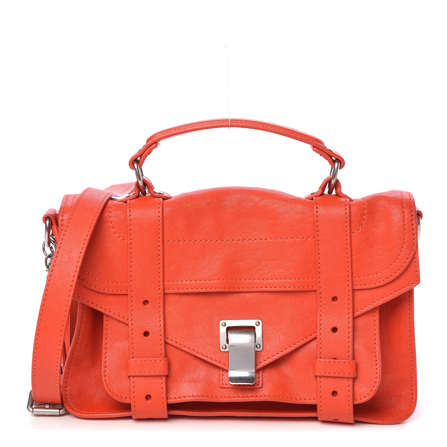 Lambskin Tiny PS1 Satchel Orange Pepper