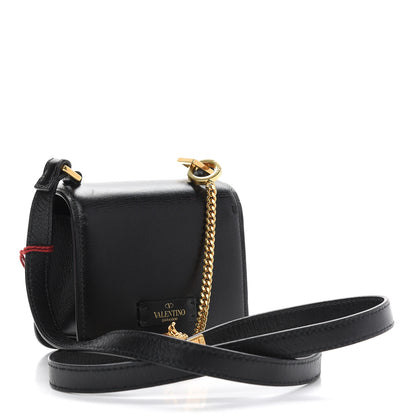 Valentino Garavani Smooth Calfskin Micro VSling Shoulder Bag Black 3 of 10