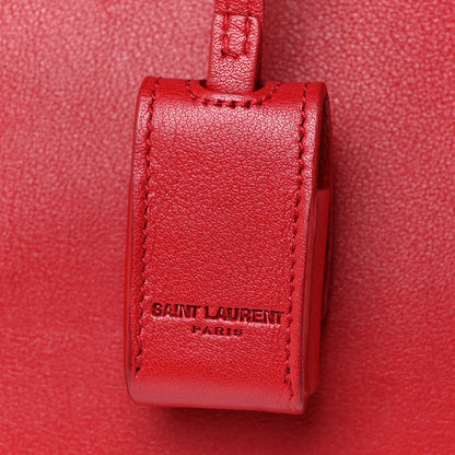 Saint Laurent Calfskin Small Sac De Jour Lipstick Red 24 of 25