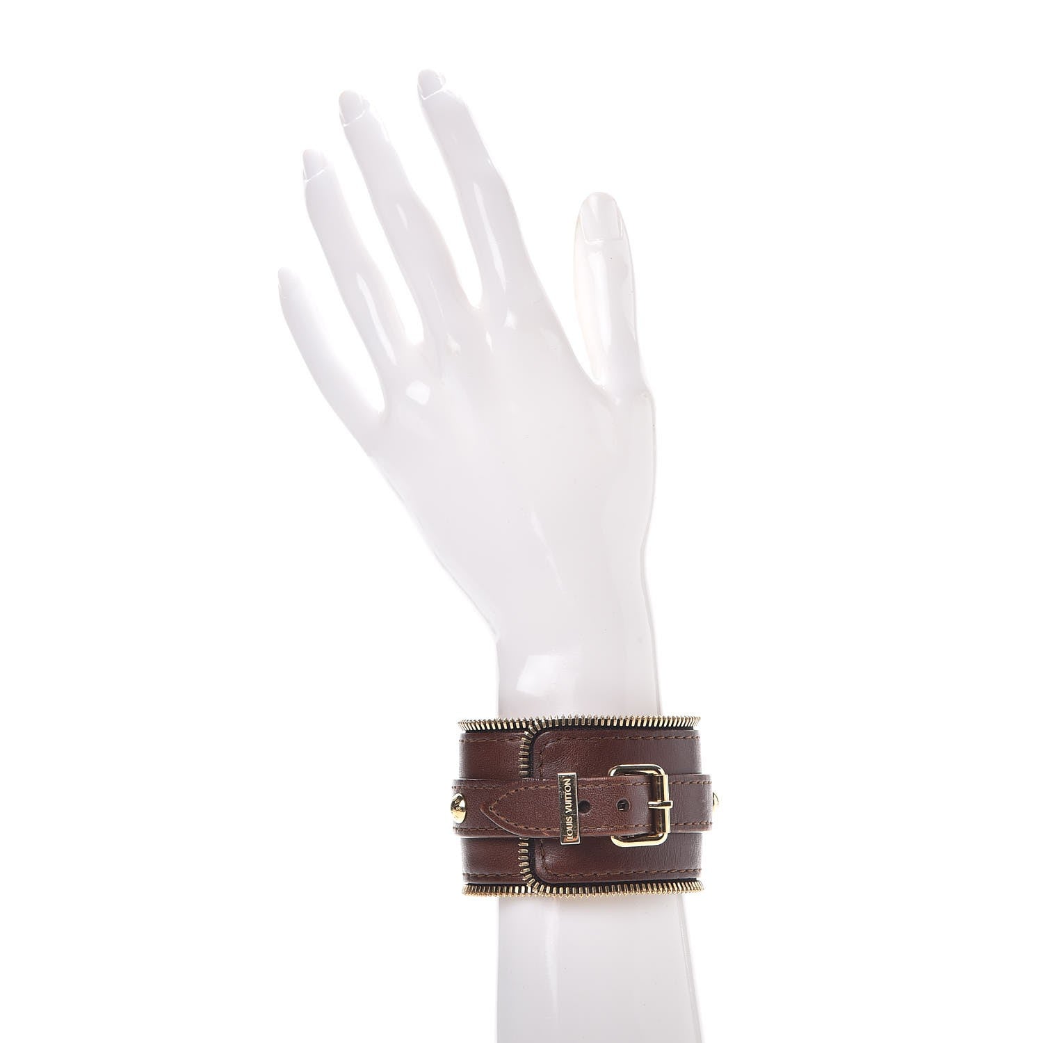 Louis Vuitton Calfskin Zippy Cuff Bracelet 2 of 6
