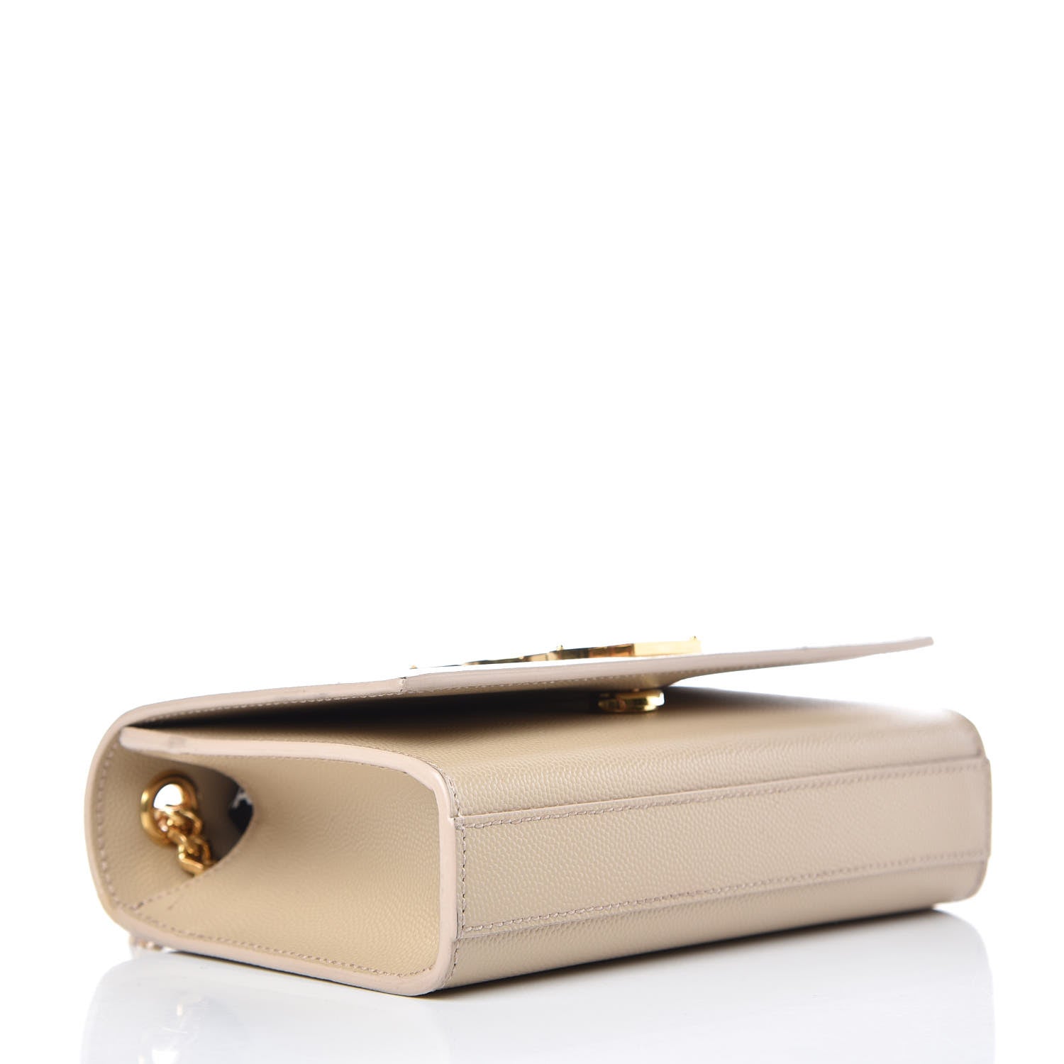 Saint Laurent Grain De Poudre Small Monogram Kate Satchel Nude Powder 4 of 10