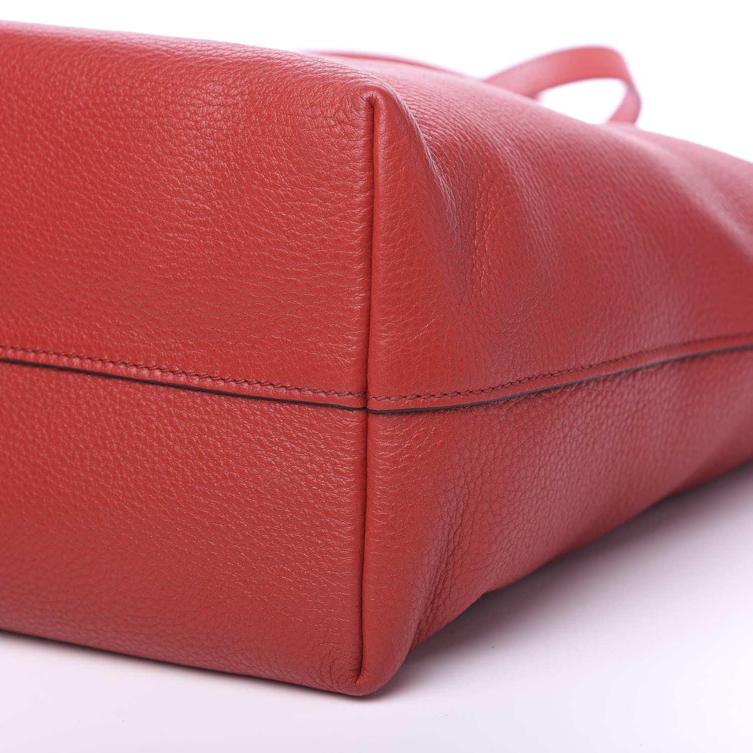 Prada Vitello Daino Tote Rosso 7 of 7