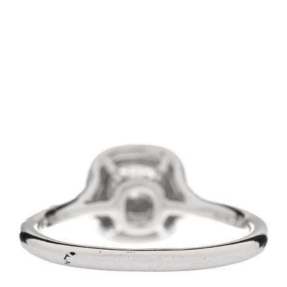 Tiffany Platinum Diamond .41ct Soleste Cushion Cut Double Halo Engagement Ring 50 5.25 4 of 7