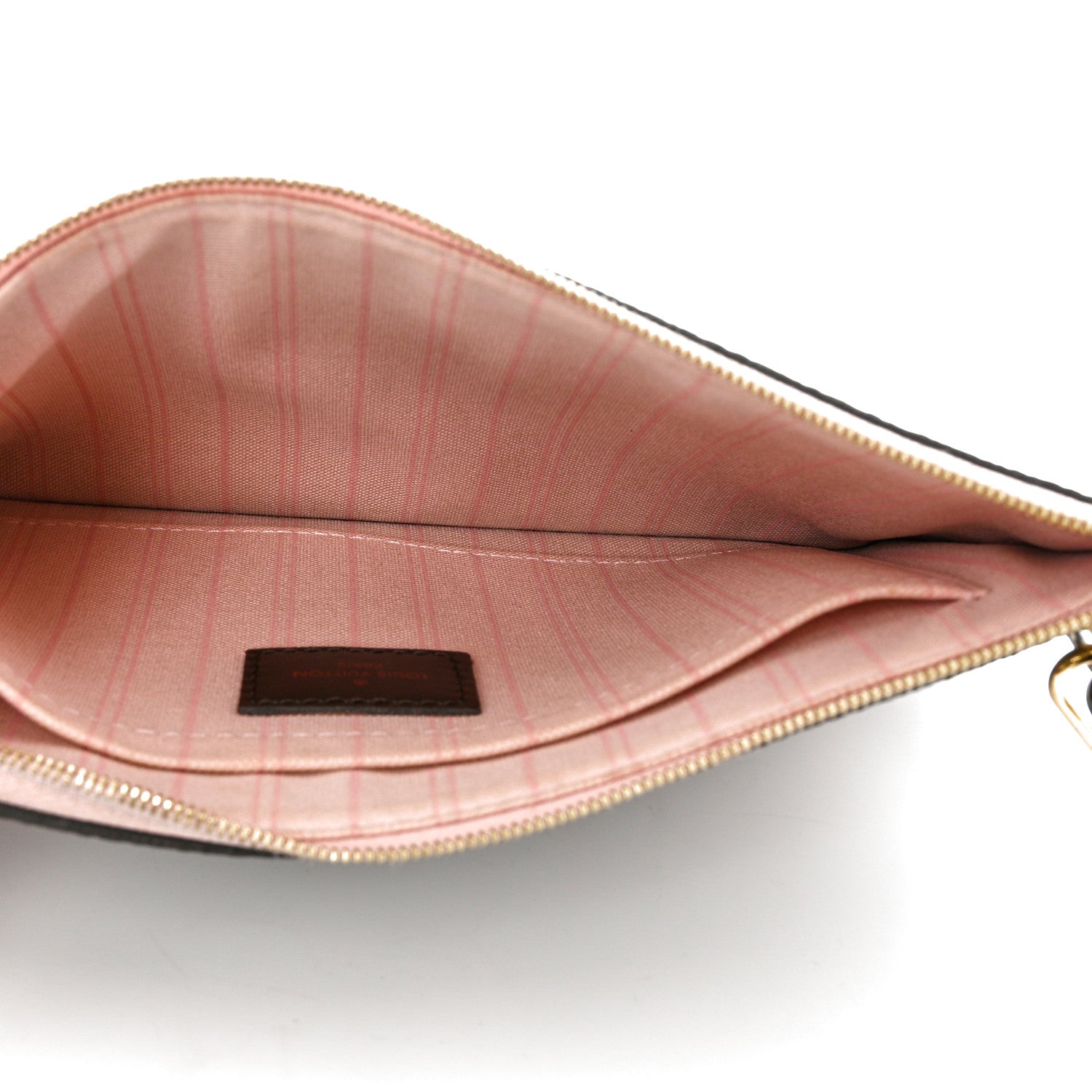 Louis Vuitton Damier Ebene Neverfull MM GM Pochette Rose Ballerine 5 of 8