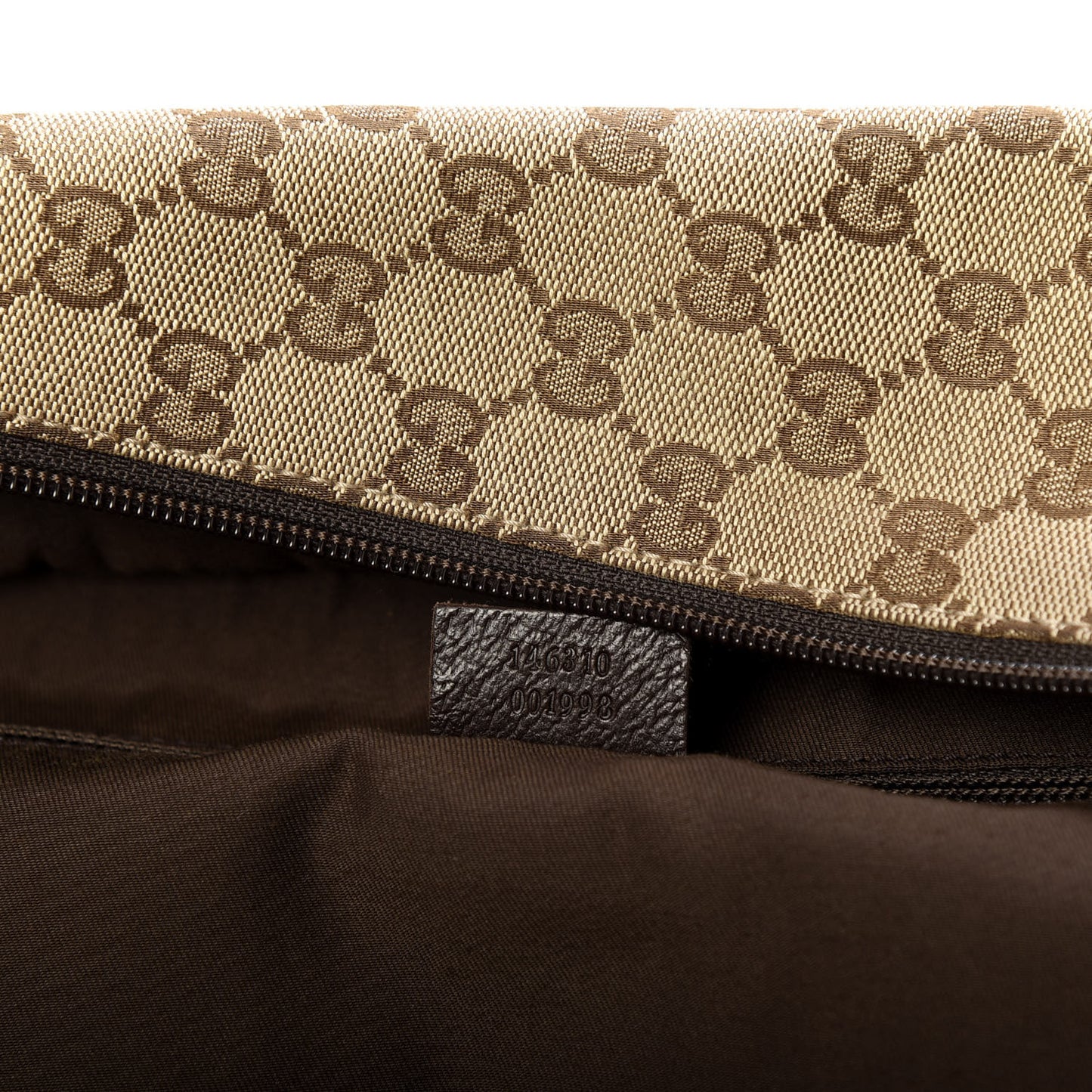 GG Monogram Web Large Collapsible Carry On Duffle Beige Brown