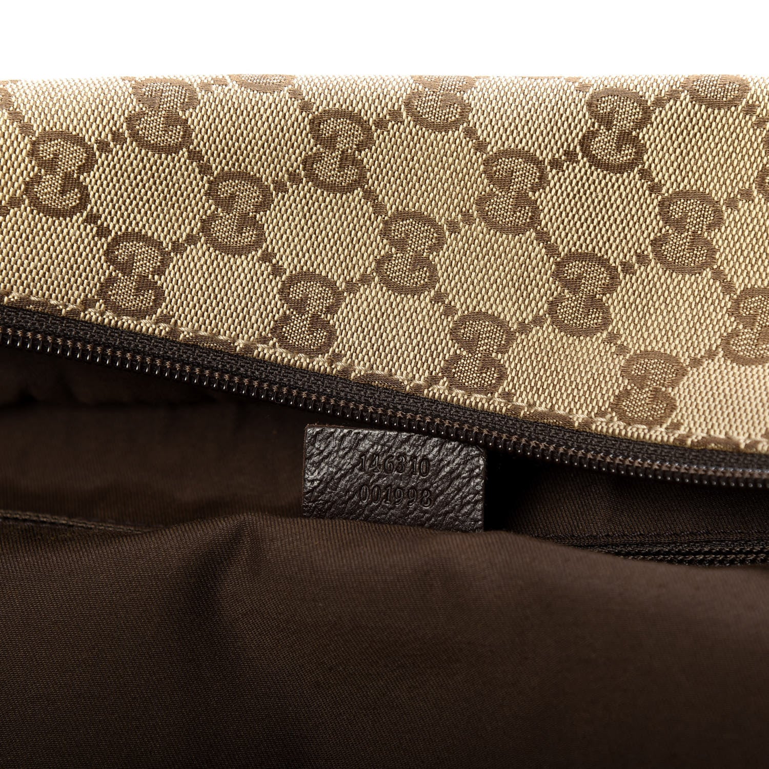 Gucci GG Monogram Web Large Collapsible Carry On Duffle Beige Brown 6 of 9
