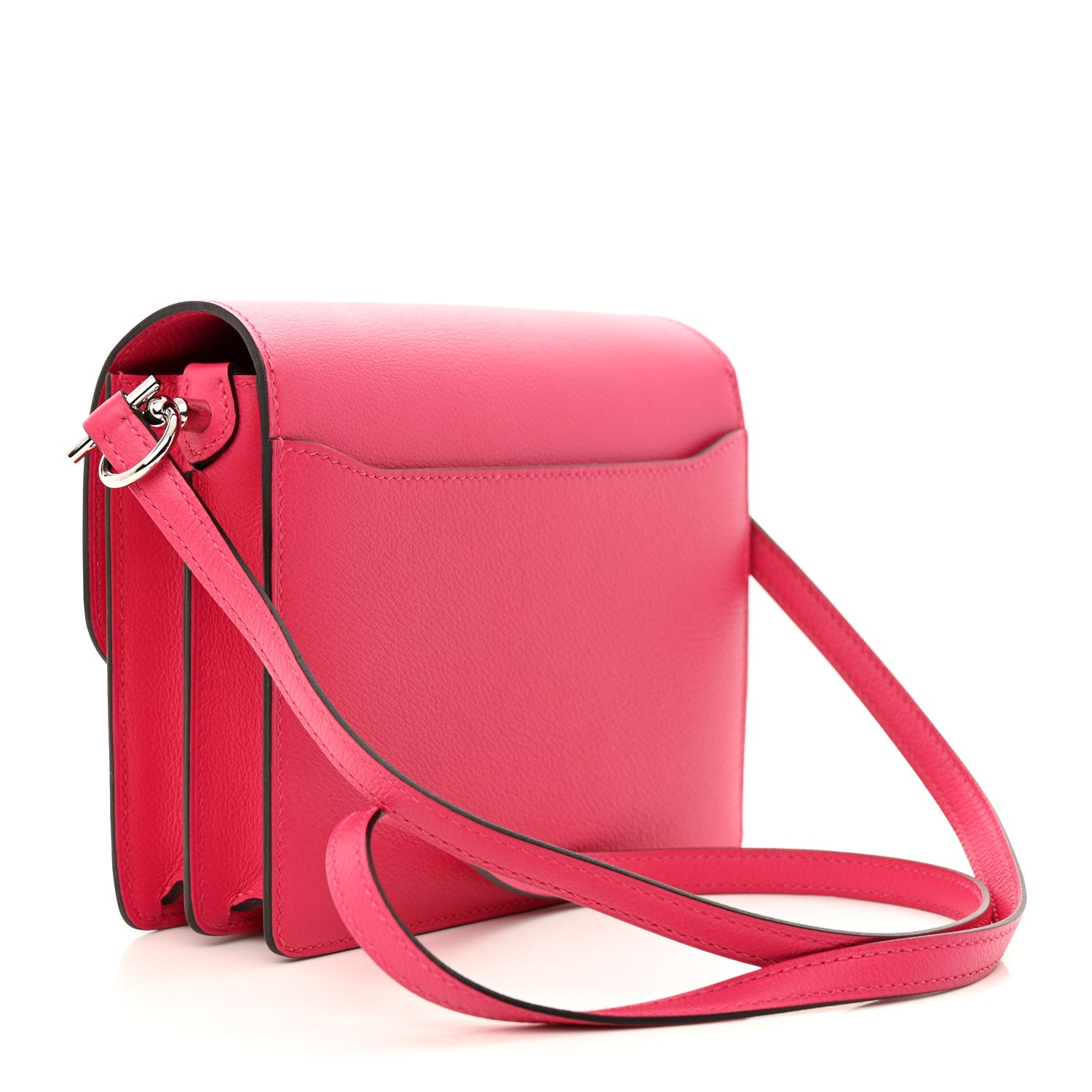 Hermes Evercolor Matte Alligator Mini Touch Sac Roulis Rose Mexico 3 of 11