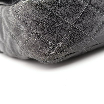 Chanel Iridescent Caviar Quilted Jumbo Easy Flap Silver 10 of 14