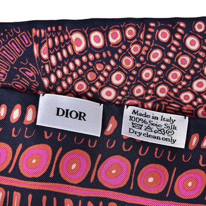 Christian Dior Silk Animals Lion Mitzah Scarf Pink 2 of 3
