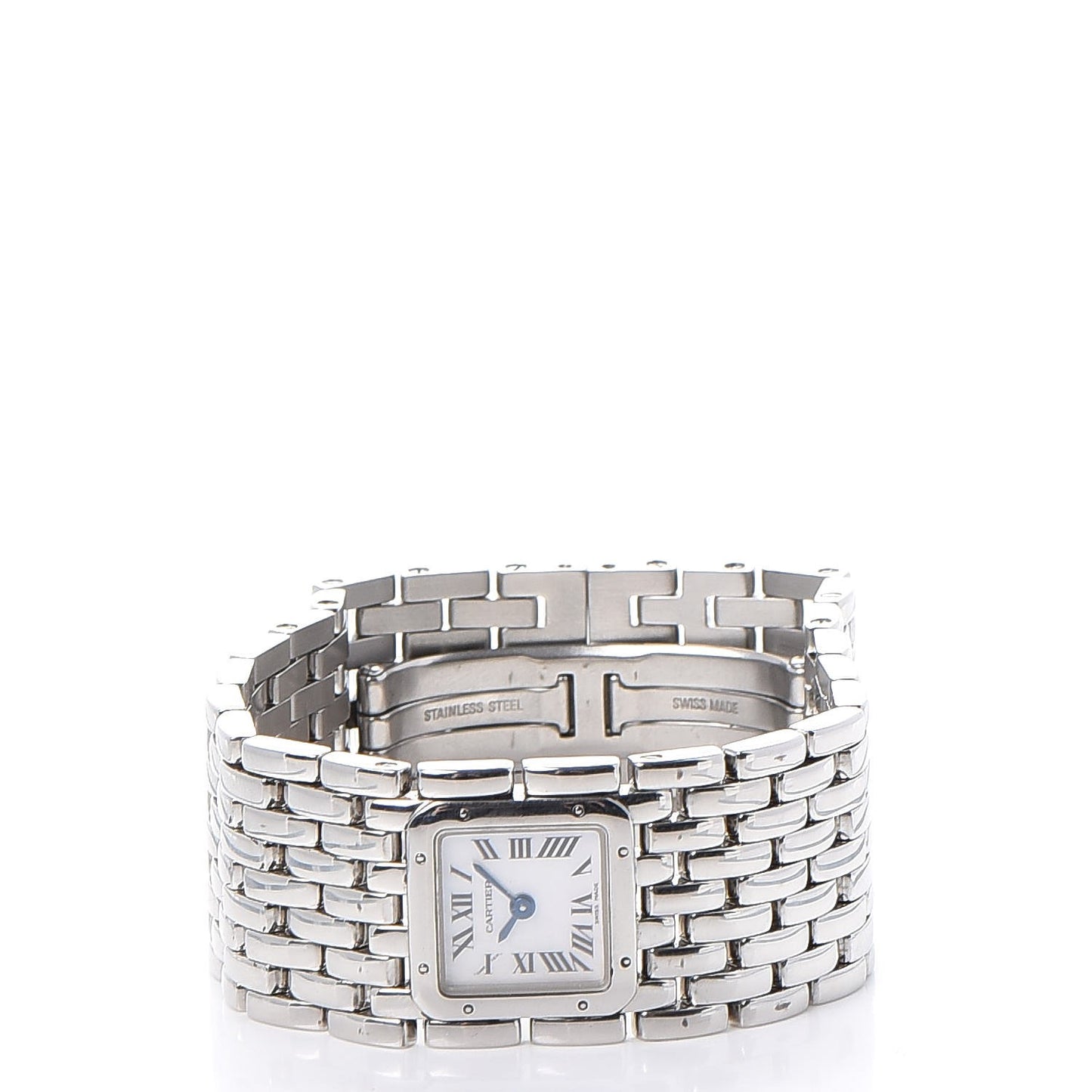 Stainless Steel 21mm Panthere Ruban Quartz Watch
