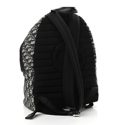 Christian Dior Oblique Calfskin Rider Backpack Beige Black 3 of 9