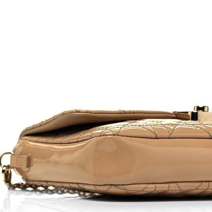 Christian Dior Patent Cannage New Lock Pouch Beige 5 of 9