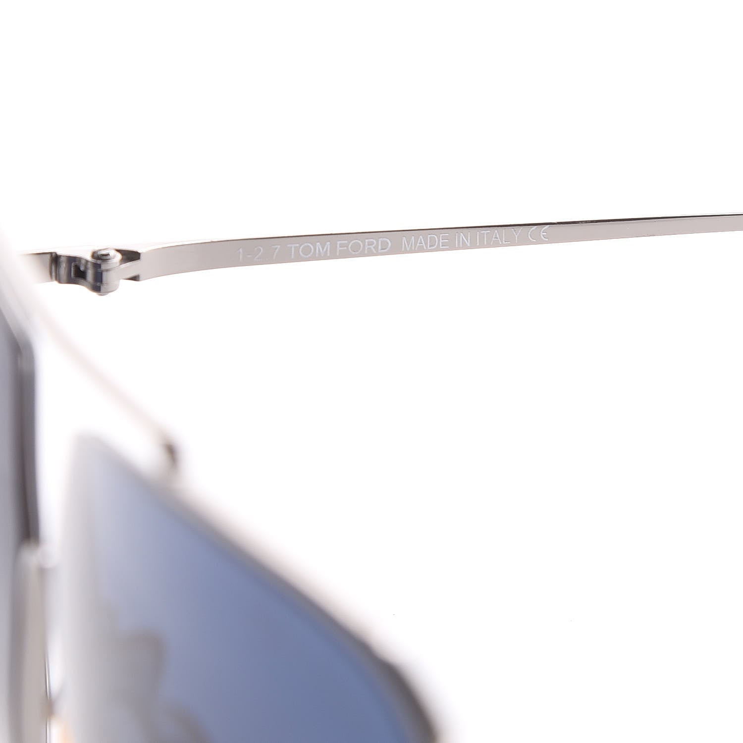 Tom Ford Chase Sunglasses TF586 Blue Silver 6 of 7