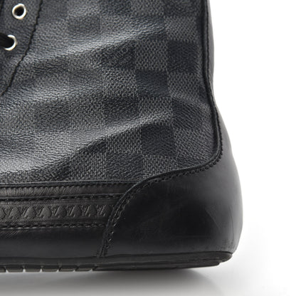 Louis Vuitton Damier Graphite High Top Sneakers 9 7 of 10
