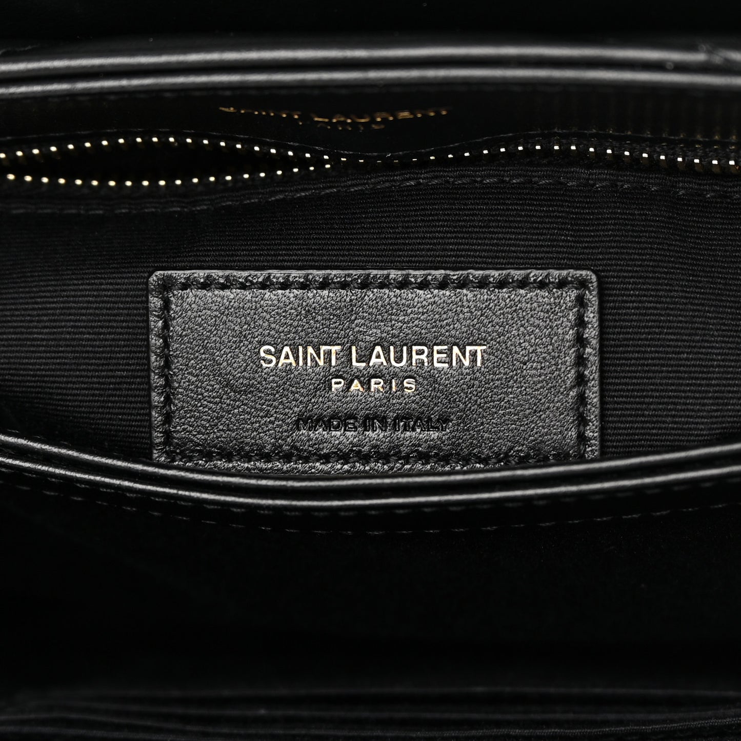Calfskin Y Quilted Monogram Toy Loulou Crossbody Bag Black