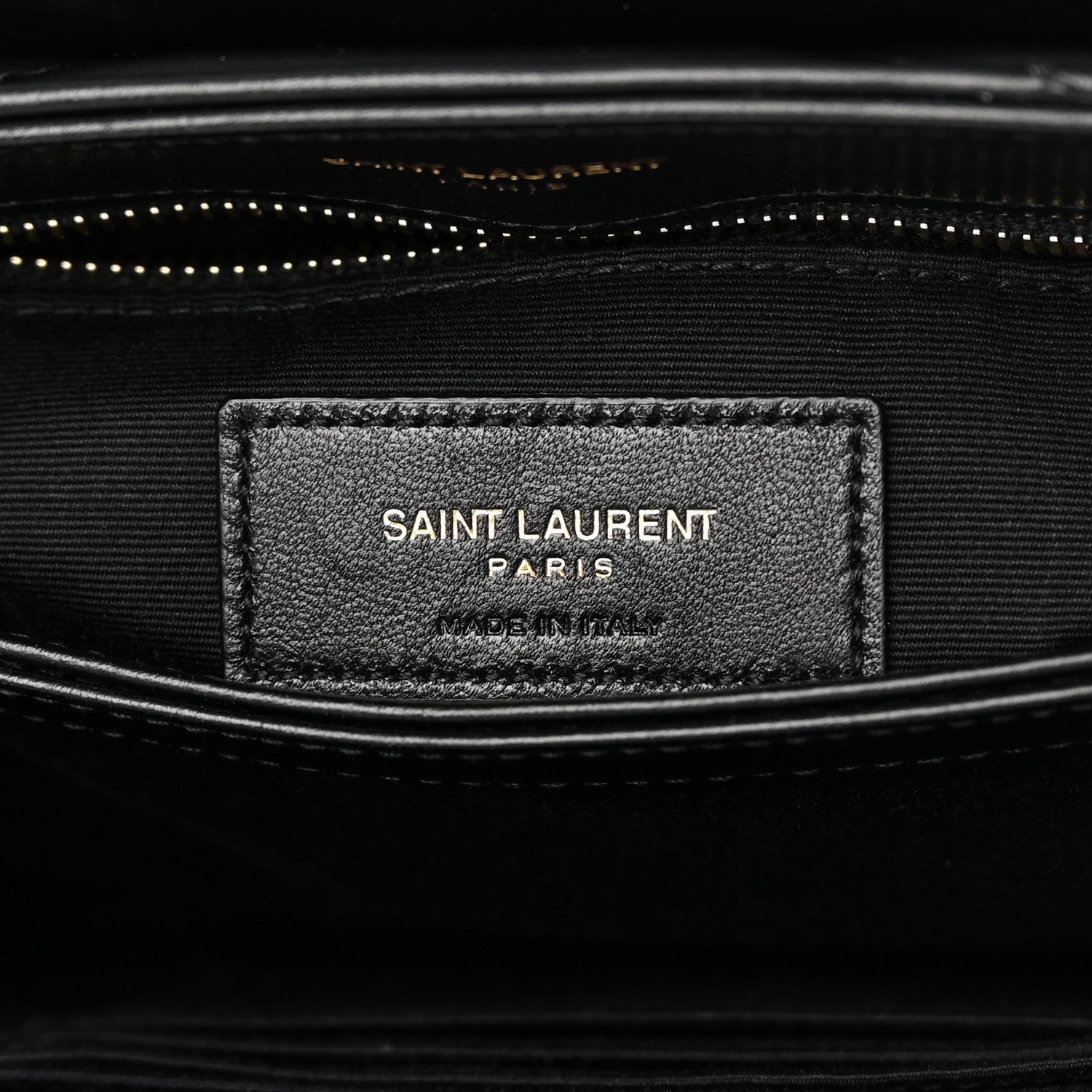 Saint Laurent Calfskin Y Quilted Monogram Toy Loulou Crossbody Bag Black 6 of 15