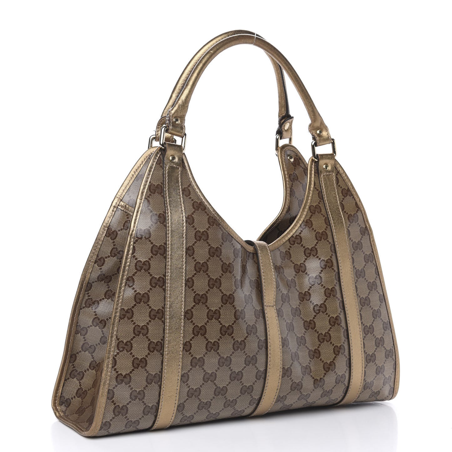 Crystal Monogram Medium Joy Shoulder Bag Bronze