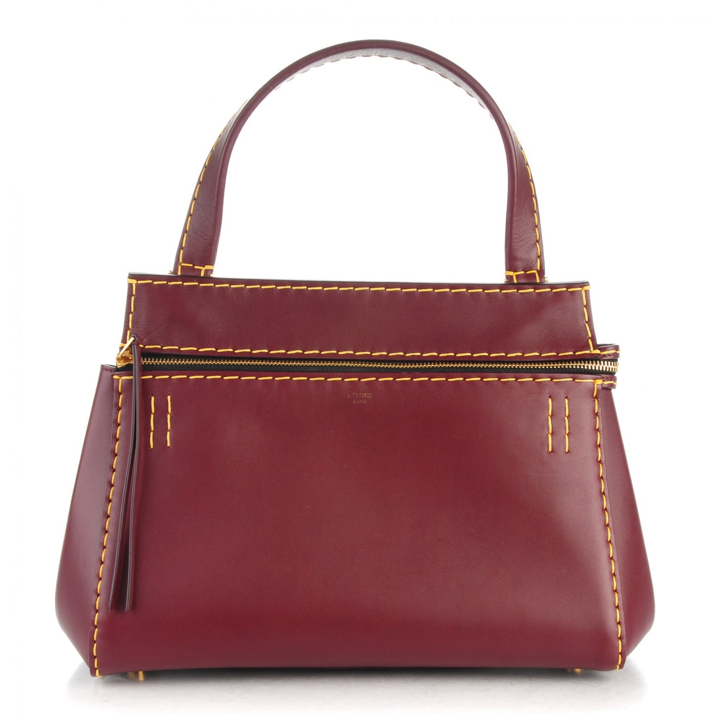 Smooth Calfskin Small Edge Shoulder Bag Burgundy
