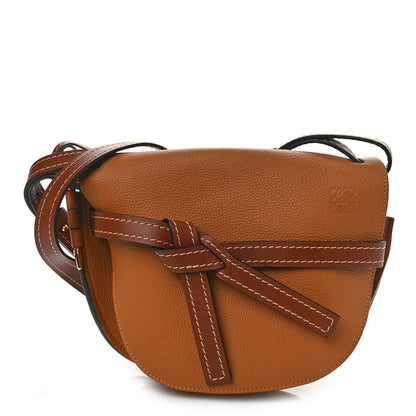 Loewe Grained Calfskin Gate Crossbody Bag Caramel Pecan 1 of 9