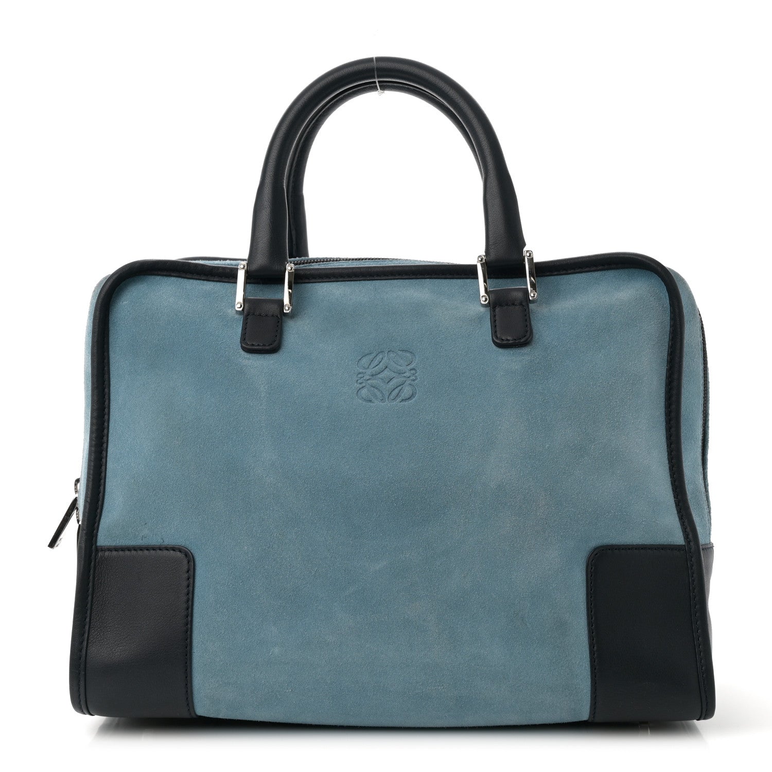 Loewe Suede Calfskin Amazona Blue Black 1 of 19