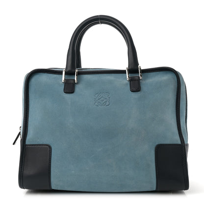 Loewe Suede Calfskin Amazona Blue Black 1 of 19